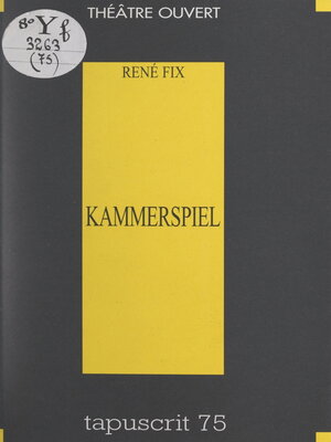 cover image of Kammerspiel